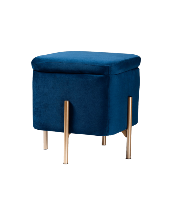 Velvet Seat Pouffe Stool