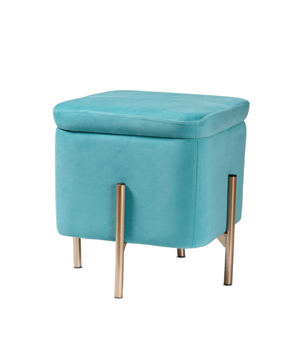 Velvet Seat Pouffe Stool