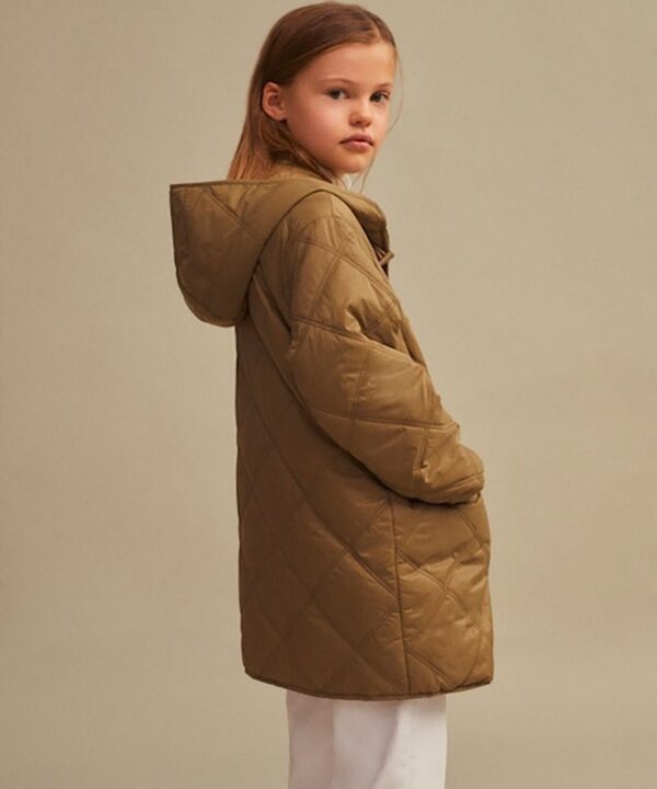 Quilted hooded parka